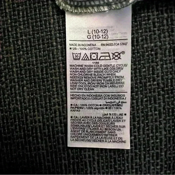 Old Navy Kids Sleeveless Summer Dress, Size 10/12 Grn&Wht Pattern Side Pockets - Picture 3 of 5